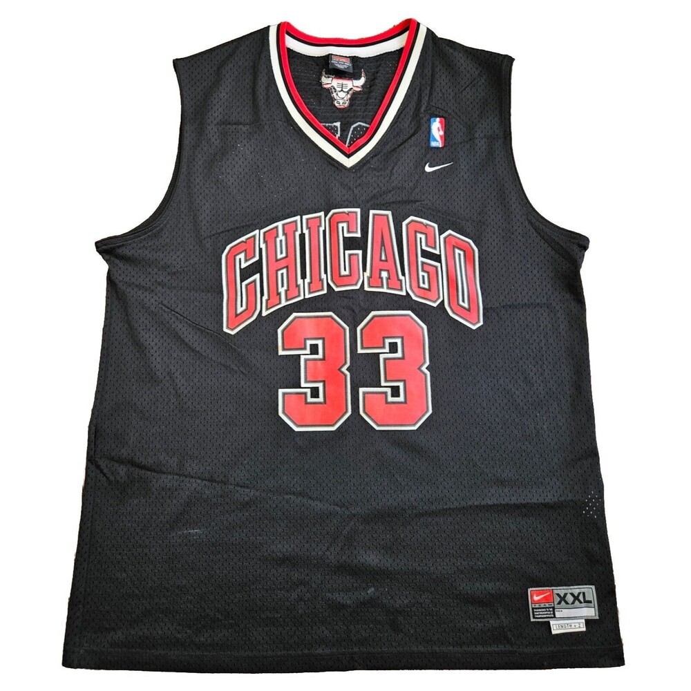 Vintage Nike Chicago Bulls Scottie Pippen Jersey Size 2XL +2 Length Worn HTF